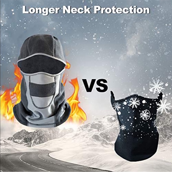 vicnunu Balaclava Ski Mask Winter Windproof Warm Mask Thermal Fleece - Picture 8 of 13